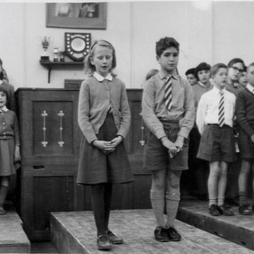 Rosey Simmonds and Keith Johnson 1962, King Wenceslas, Junior School Hall